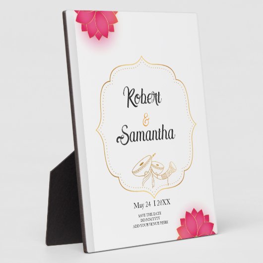 Simple Lotus Minimalist wedding  Fotoplaat (Zijkant)