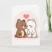 Simple Love Bears Card Kaart (Voorkant)