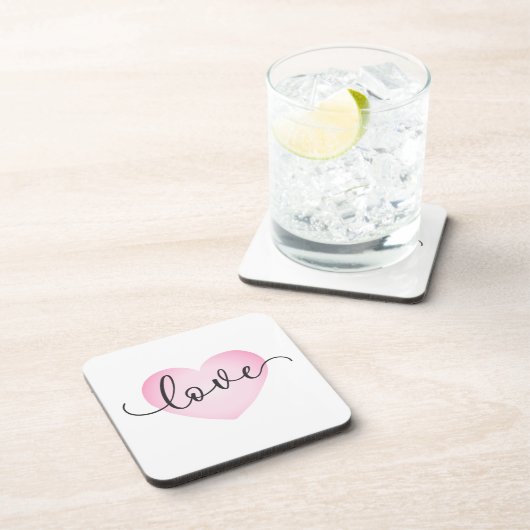 Simple Love Calligraphy Valentijn | ONDERZETTER (Rechterzijde)