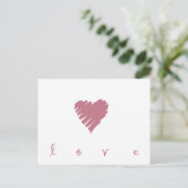 Simple Love Design Briefkaart (Staand voorkant)