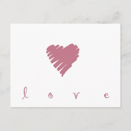Simple Love Design Briefkaart (Voorkant)