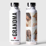 Simple Love Grandma Custom Name 4 Photo Collage Waterfles<br><div class="desc">Simple Love Grandma Custom Name 4 Photo Collage</div>