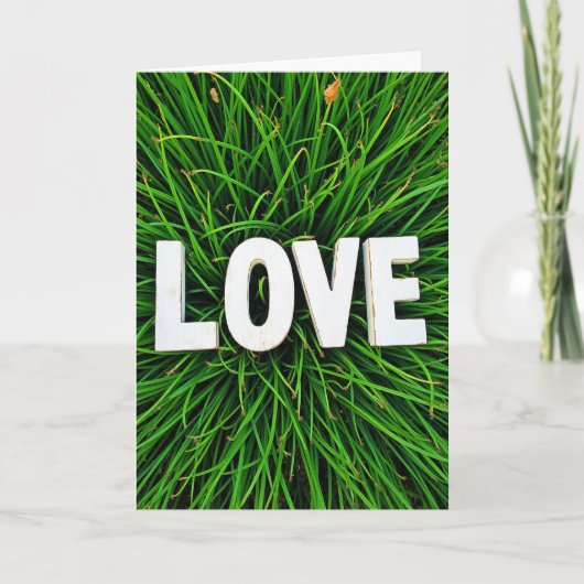 Simple Love Grass Card Kaart (Voorkant)