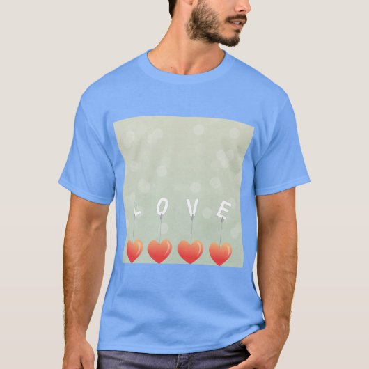Simple Love Heart Graphic T-Shirt (Voorkant)