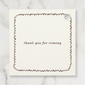 Simple Love is Brewing Coffee Bridal Shower  Bedankjes Labels (Achterkant)