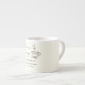 Simple Love is Brewing Coffee Bruidsuitnodiging  Espresso Kop (Voorkant rechts)