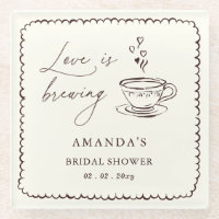 Simple Love is Brewing Coffee Bruidsuitnodiging