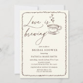 Simple Love is het brouwen van koffie Vrijgezellen Kaart (Voorkant)