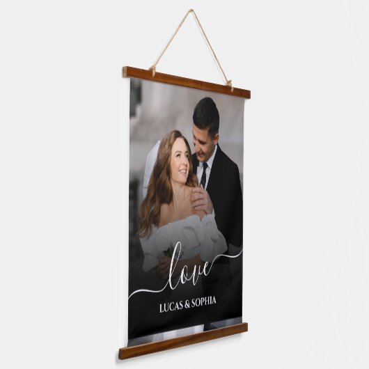 Simple Love Photo Wall Tapestry Hangend Wandkleed (Gebogen)