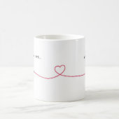 Simple Love Words Coffee Mok – Romantisch cadeau v (Center)