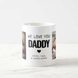 Simple Love You Daddy Heart 2 Foto Vaderdag Koffiemok