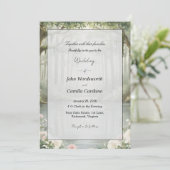 Simple Lovely Swan Couples Beautiful Wedding  Kaart (Staand voorkant)