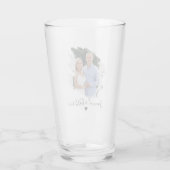 Simple Lovely Valentine's Couple Beer Glass Glas (Achterkant)