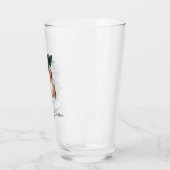 Simple Lovely Valentine's Couple Beer Glass Glas (Links)