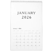 Simple Luxury Design Calendar Kalender (Jan 2026)