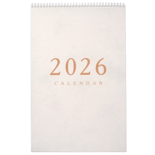 Simple Luxury Design Calendar Kalender (Hoes)