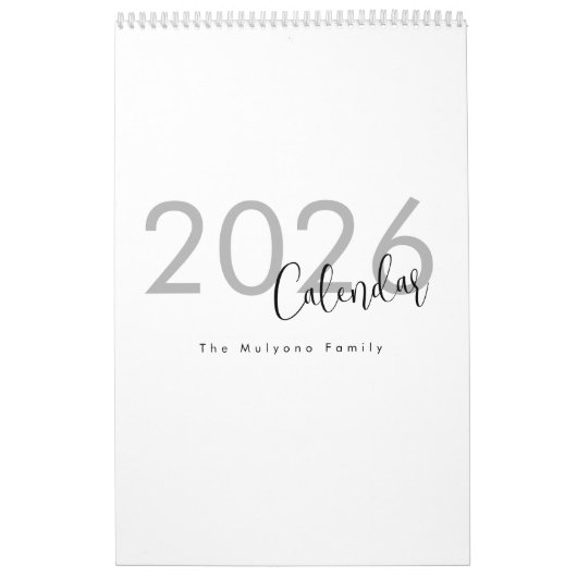 Simple Luxury Design Calendar Kalender (Hoes)