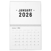Simple Luxury Design Calendar Kalender (Jan 2026)