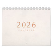 Simple Luxury Design Calendar Kalender (Hoes)