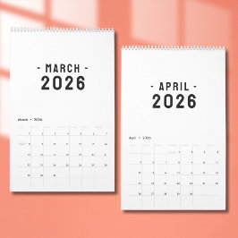Simple Luxury Design Calendar Kalender