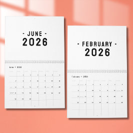 Simple Luxury Design Calendar Kalender