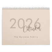 Simple Luxury Design Calendar Kalender (Hoes)