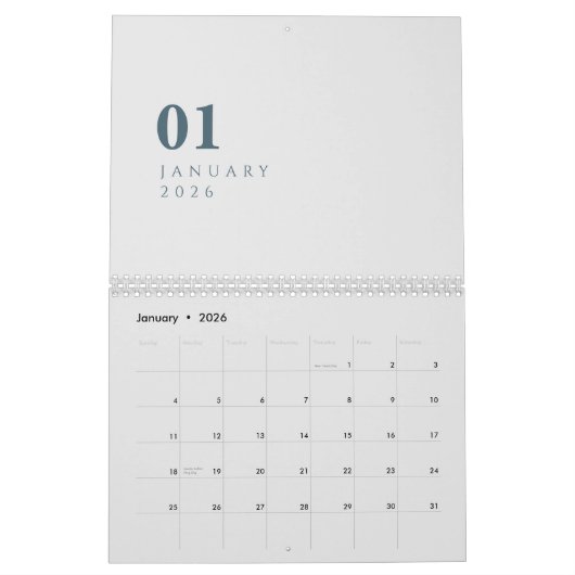 Simple Luxury Design Kalender (Jan 2026)