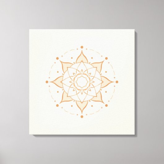 Simple Mandala Wall Art | Minimalist S Geomet Canvas Afdruk (Voorkant)