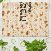 Simple Matzah Hebreeuwse Passover Theedoek (Gevouwen)