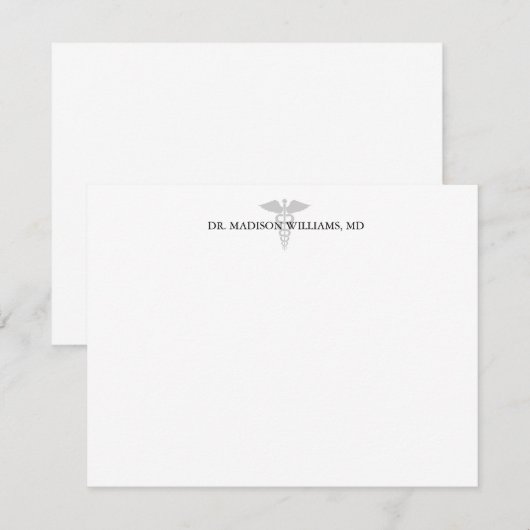 Simple Medical Symbool Doctor Notitiekaartje (Voorkant / Achterkant)