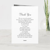 Simple Memorial Funeral Photo Sympathy Remembrance Kaart (Achterkant)