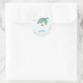 Simple mermaid's tail ronde sticker (Tas)