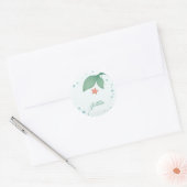 Simple mermaid's tail ronde sticker (Envelop)
