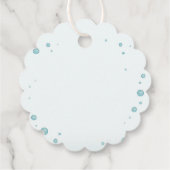 Simple mermaid's tails bedankjes labels (Achterkant)