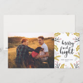 Simple Merry & Bright | LGBT Fotokaartje voor de f Feestdagenkaart (Voorkant / Achterkant)