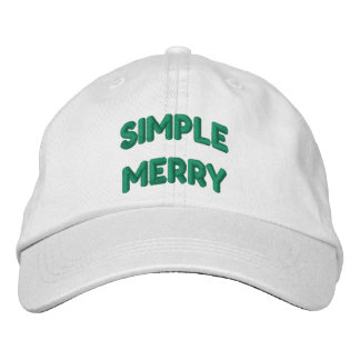 Simple Merry Cap Geborduurde Pet