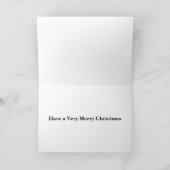 Simple Merry Christmas Bedankkaart (Binnen)