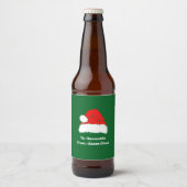 Simple Merry Christmas Bier Etiket (Voorkant)