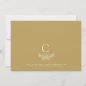 Simple Merry Christmas Monogrammed Photo Family (Achterkant)