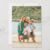 Simple Merry kerstboom Script Holiday Foto Feestdagenkaart (Achterkant)