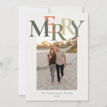 Simple Merry Photo Flat Sage Oranje Ivory