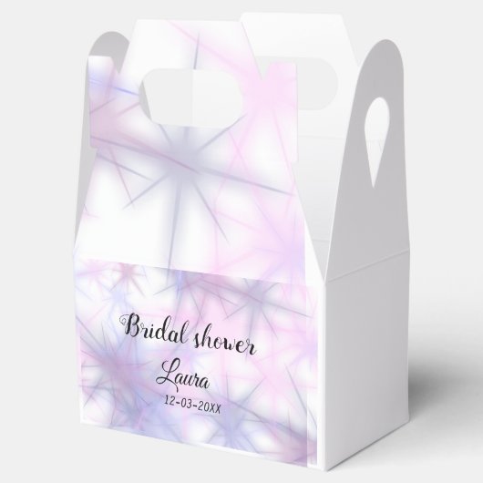 Simple minimal add name bridal shower bride throw  bedankdoosjes (Geopend)