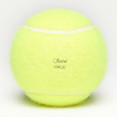 Simple minimal add name cheers couple name custom  tennisballen (Achterkant)