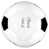 Simple minimal add name cheers couple name custom voetbal (Gedraaid)