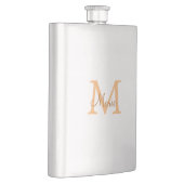 simple minimal add name monogram orange brown thr flacon (Rechts)