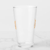simple minimal add name monogram orange brown  thr glas (Links)