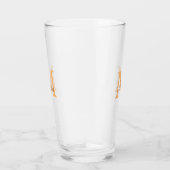 simple minimal add name monogram orange brown  thr glas (Rechts)