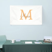 simple minimal add name monogram orange brown thr spandoek (Beurs)