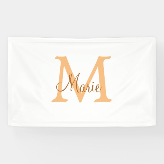 simple minimal add name monogram orange brown thr spandoek (Horizontaal)
