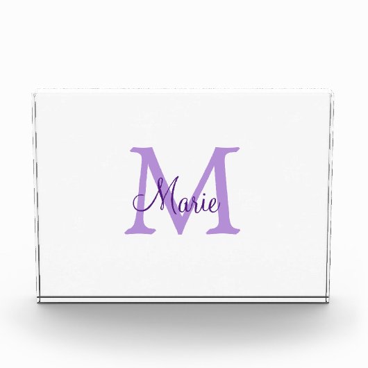 simple minimal add name monogram pink red throw fotoblokken (Voorkant)
